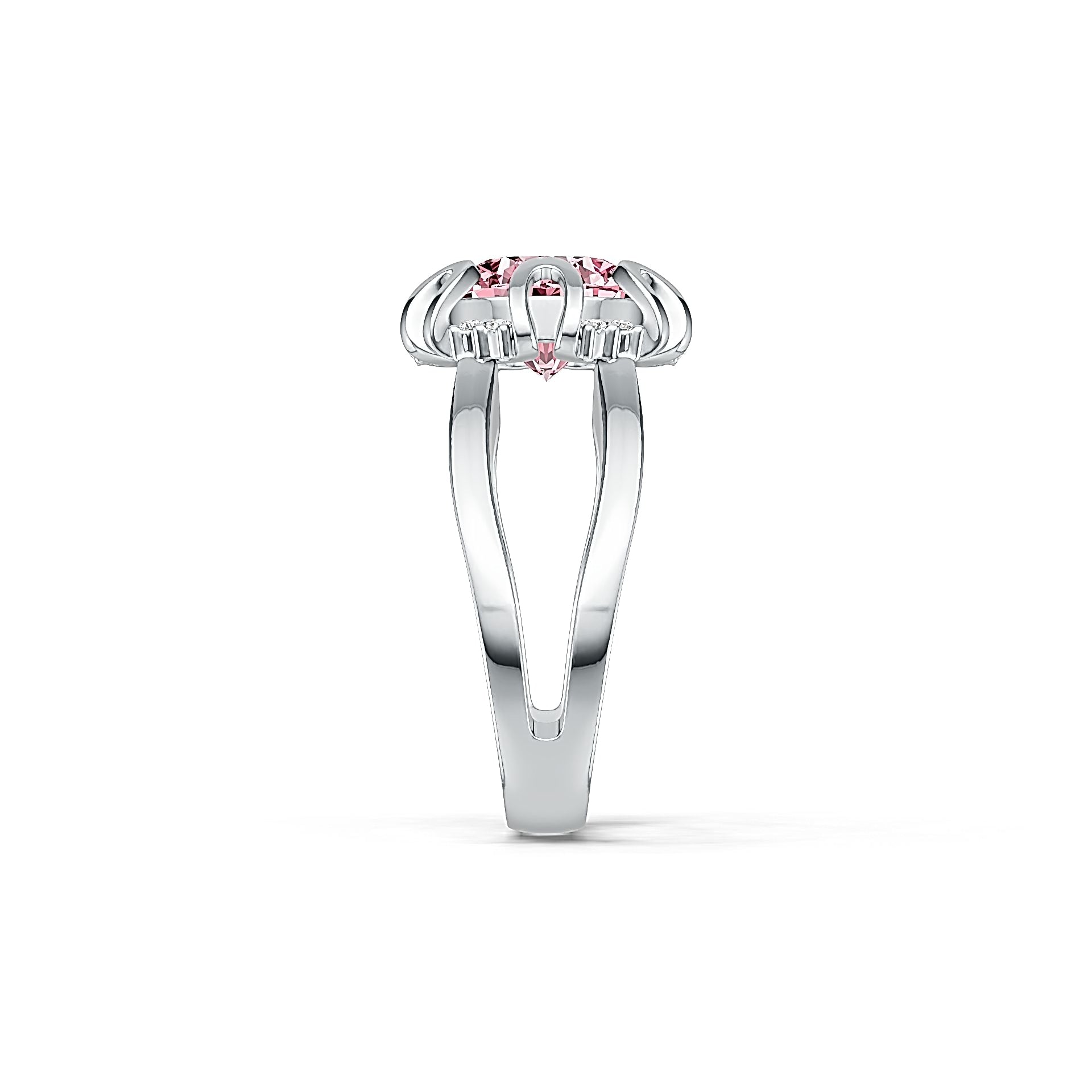 Sterling Silver Semi Mount Ring Setting Round RD 9.5x9.5mm DHJ