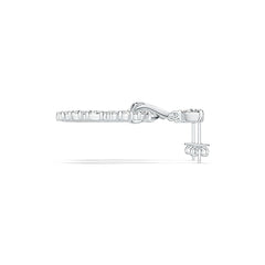 Platinum Semi Mount Earrings Setting Pear PE 6x4mm OV 5x3mm OV 4x3mm Diamond Accent DHJ