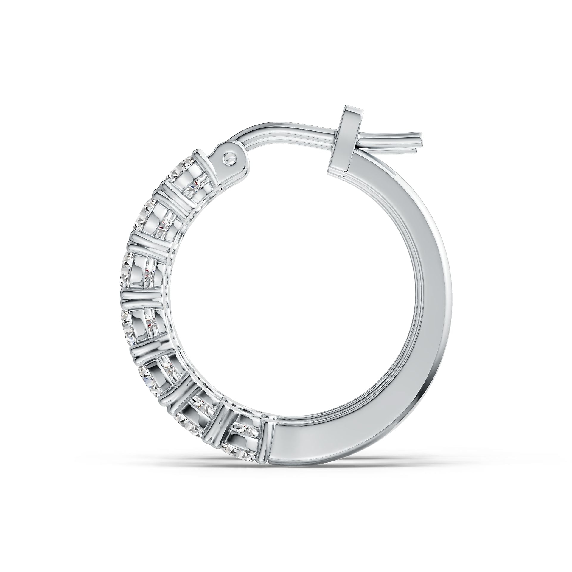 Sterling Silver Semi Mount Earrings Setting Round RD 4x4mm DHJ