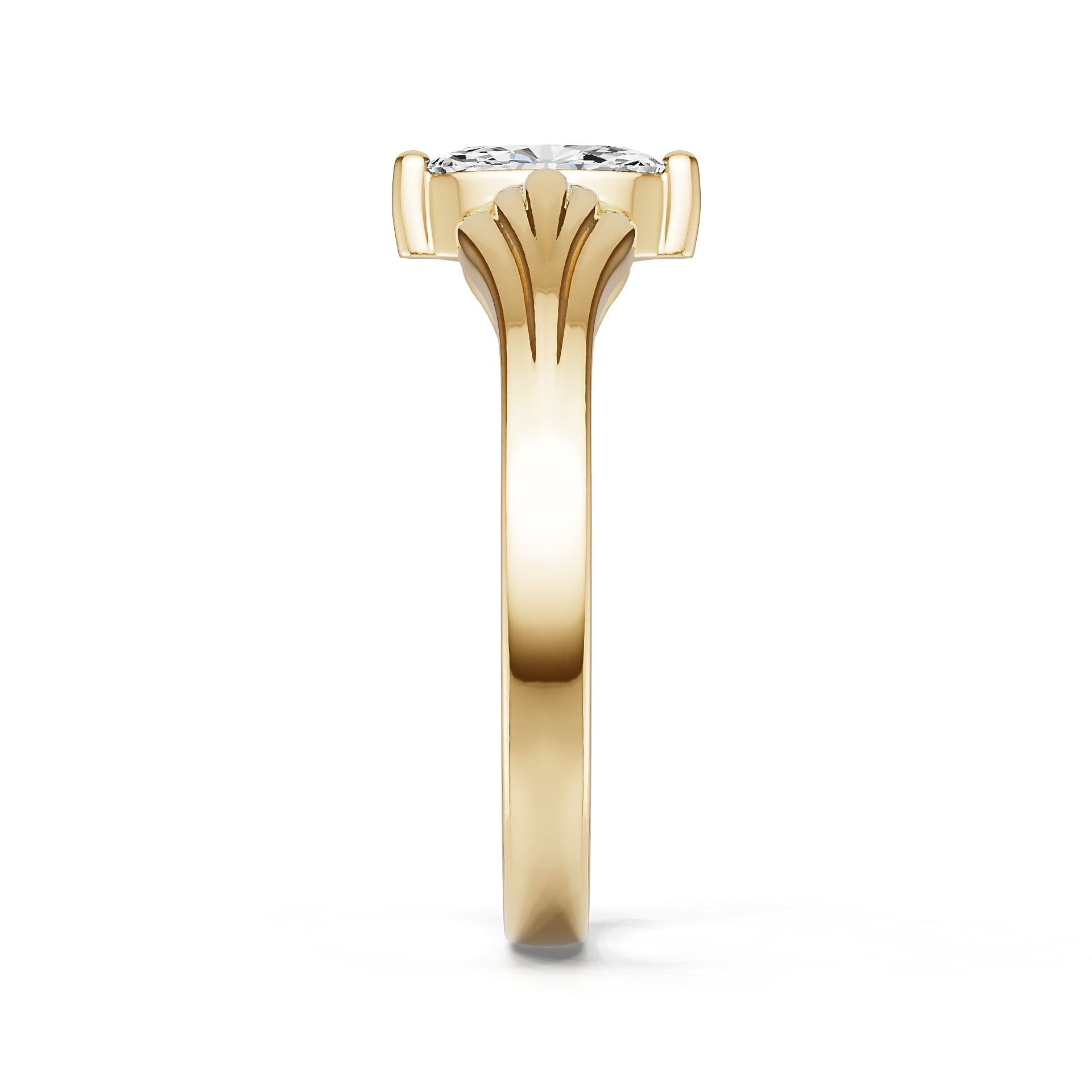 Sterling Silver Semi Mount Ring Setting Marquise Ma 8x4mm DHJ