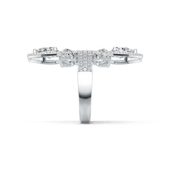 Sterling Silver Semi Mount Ring Setting Pear PE 8X6mm HT 5X5mm DHJ