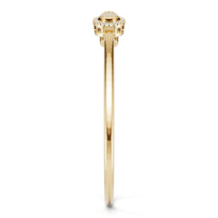 14K Gold Semi Mount Ring Setting Round Ro 1x1mm Syz Jewelry