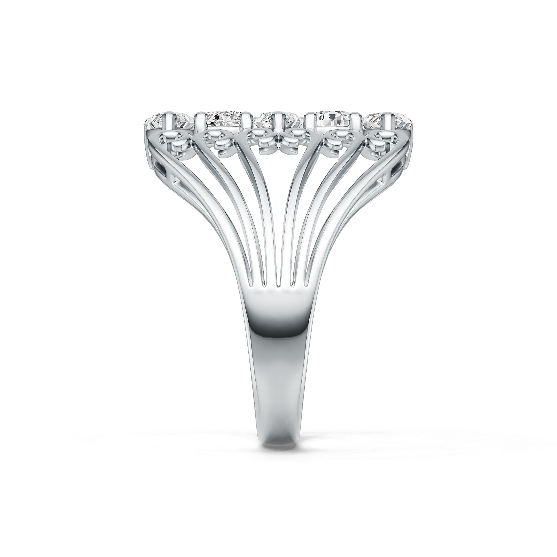 Sterling Silver Semi Mount Ring Setting Pear PE 6x4mm DHJ
