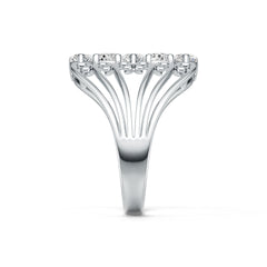 Sterling Silver Semi Mount Ring Setting Pear PE 6x4mm DHJ
