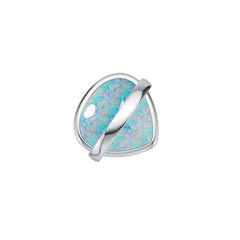 Platinum Semi Mount Ring Setting Pear PE 18X18mm Cabochon DHJ