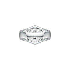 14K Gold Semi Mount Ring Setting Oval OV 8X6mm Diamond Accent DHJ