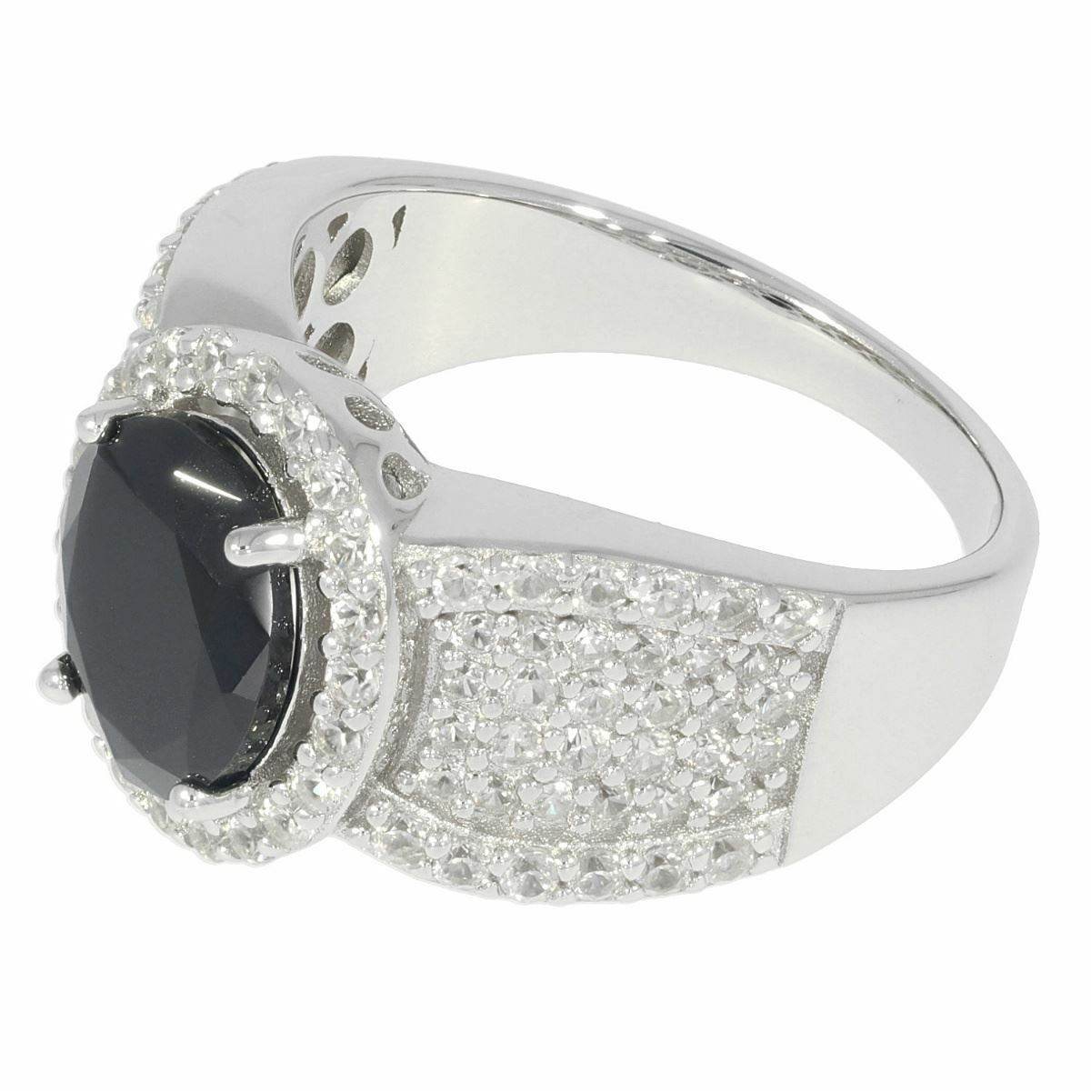 Platinum Semi Mount Ring Setting Oval OV 10x8mm Halo White Topa Diamond Accent Syzjewelry