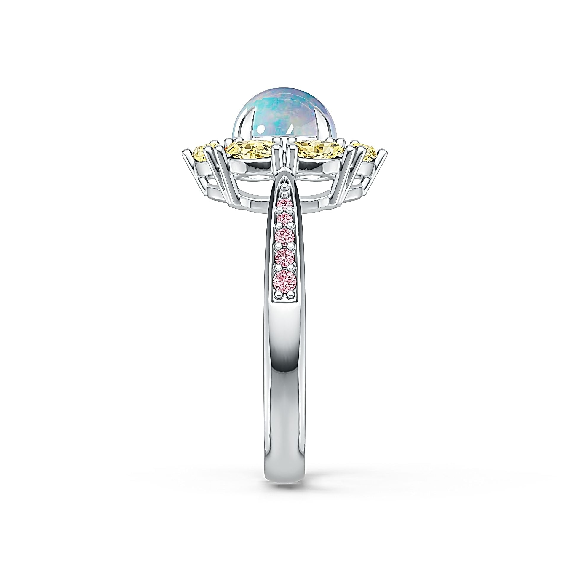 Sterling Silver Semi Mount Ring Setting Round RD 7X7mm MQ 4X2mm Syzjewelry