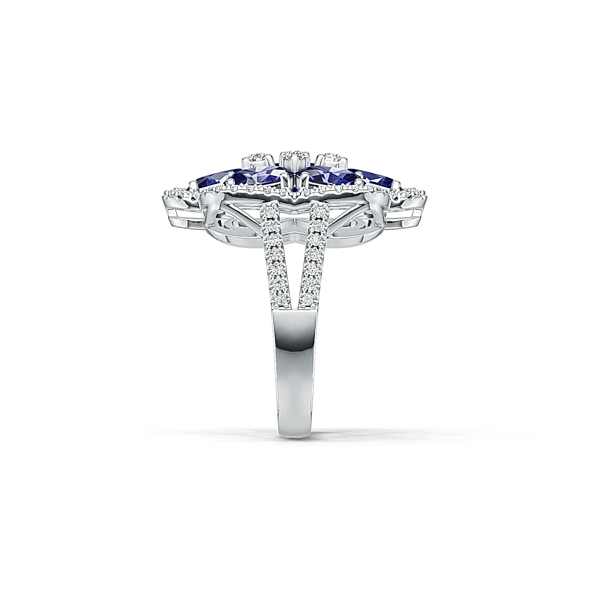 Sterling Silver Semi Mount Ring Setting Oval OV 6X4mm DHJ