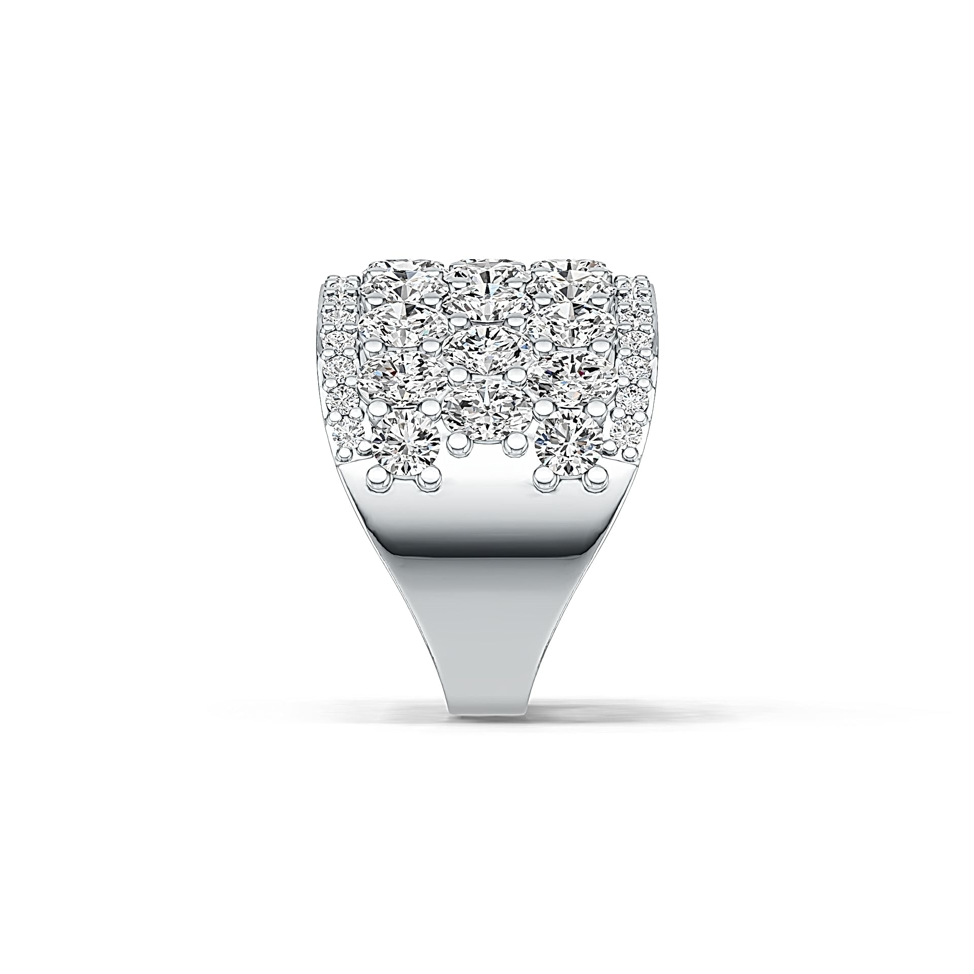 Sterling Silver Semi Mount Ring Setting Oval OV 4X3mm with White Topaz - Syzjewelry