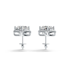 Sterling Silver Semi Mount Earrings Setting Oval OV 10X8mm PE 6X4mm DHJ