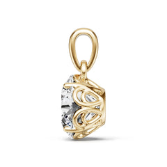 Sterling Silver Semi Mount Pendant Setting Round Ro 6x6mm DHJ