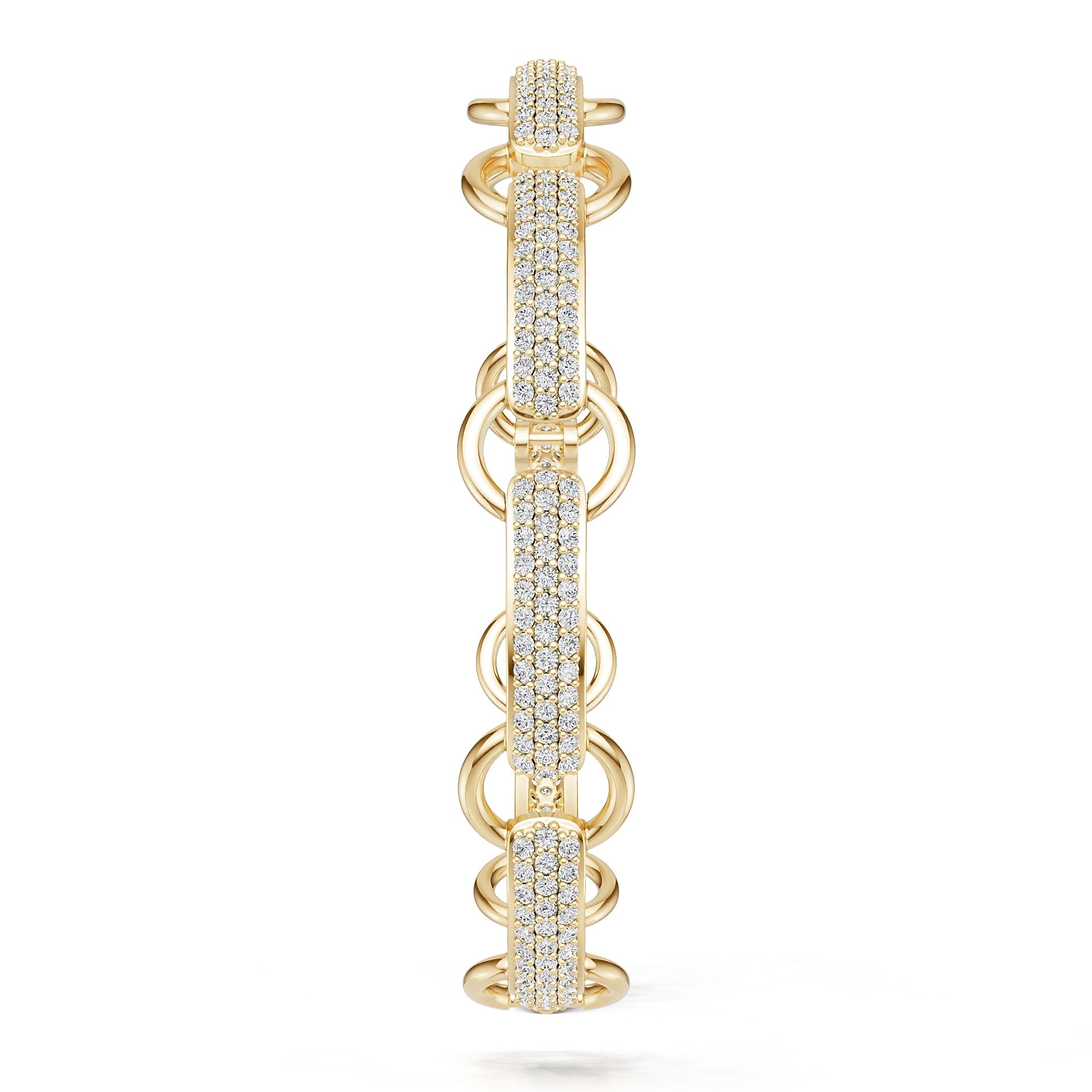 14K Gold Semi Mount Bracelet Setting Round Ro 6x6mm Syz Jewelry