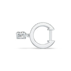 Sterling Silver Semi Mount Earrings Setting Round RD 6x6mm DHJ