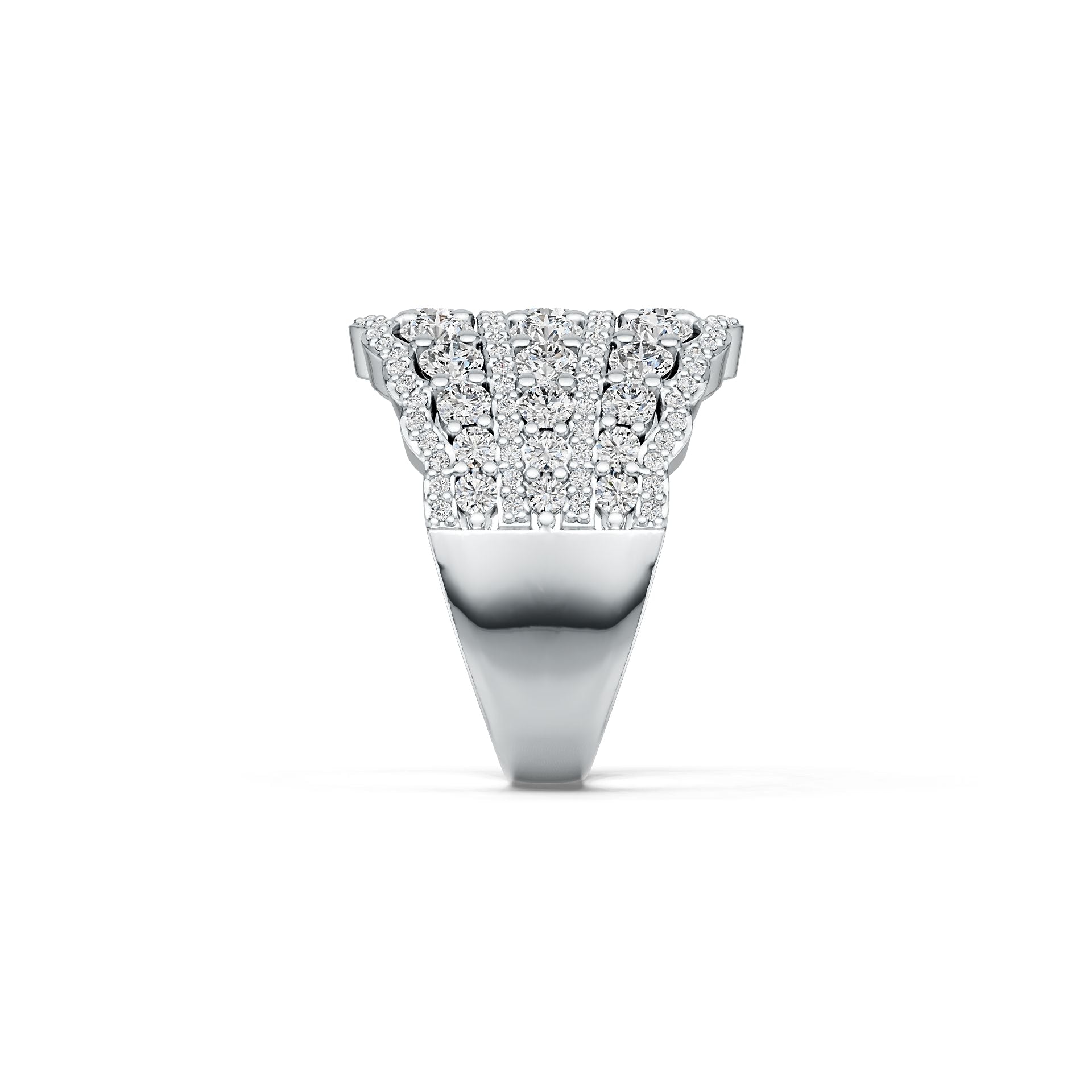 Sterling Silver Semi Mount Ring Setting Round RD 3.75mm DHJ
