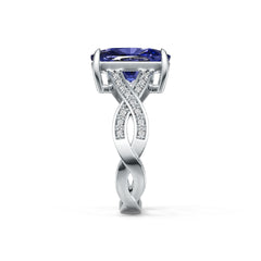 Sterling Silver Semi Mount Ring Setting Round Rd DHJ