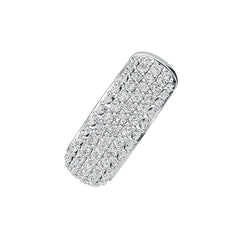 14K Gold Semi Mount Earrings Setting Round RD 1.0mm Diamond Accent DHJ