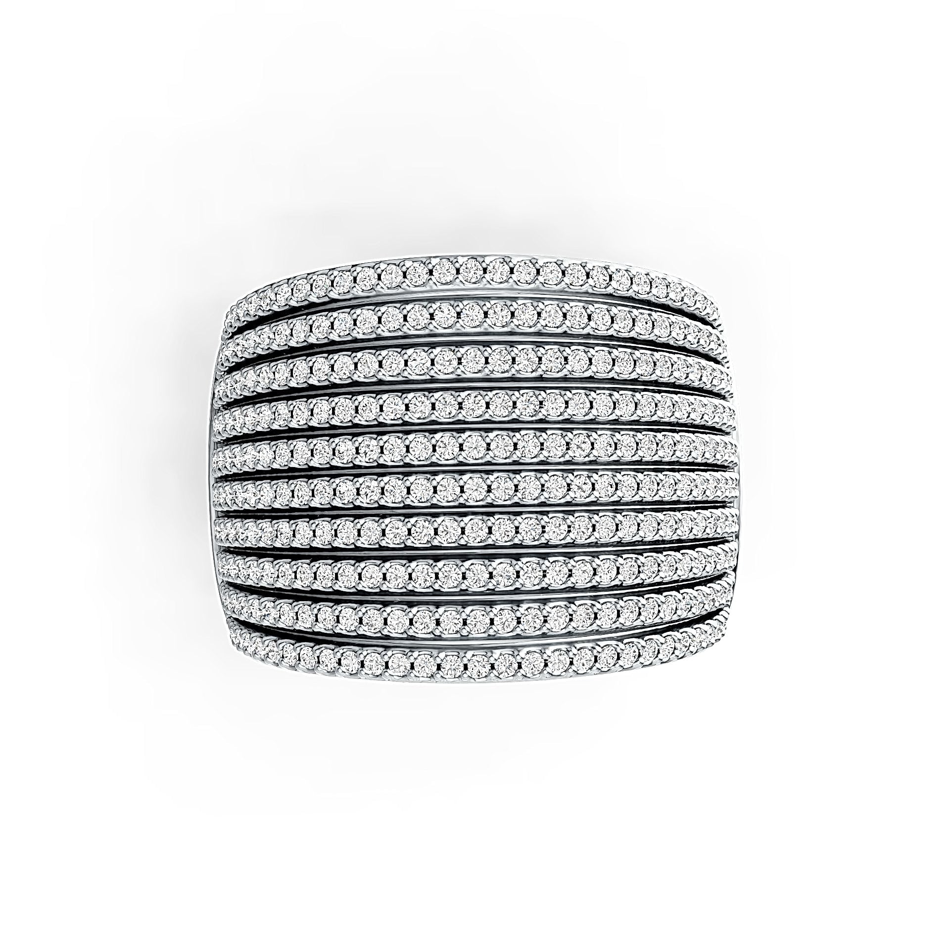 Platinum Semi Mount Ring Setting Round RD 0.9mm Diamond Accent DHJ