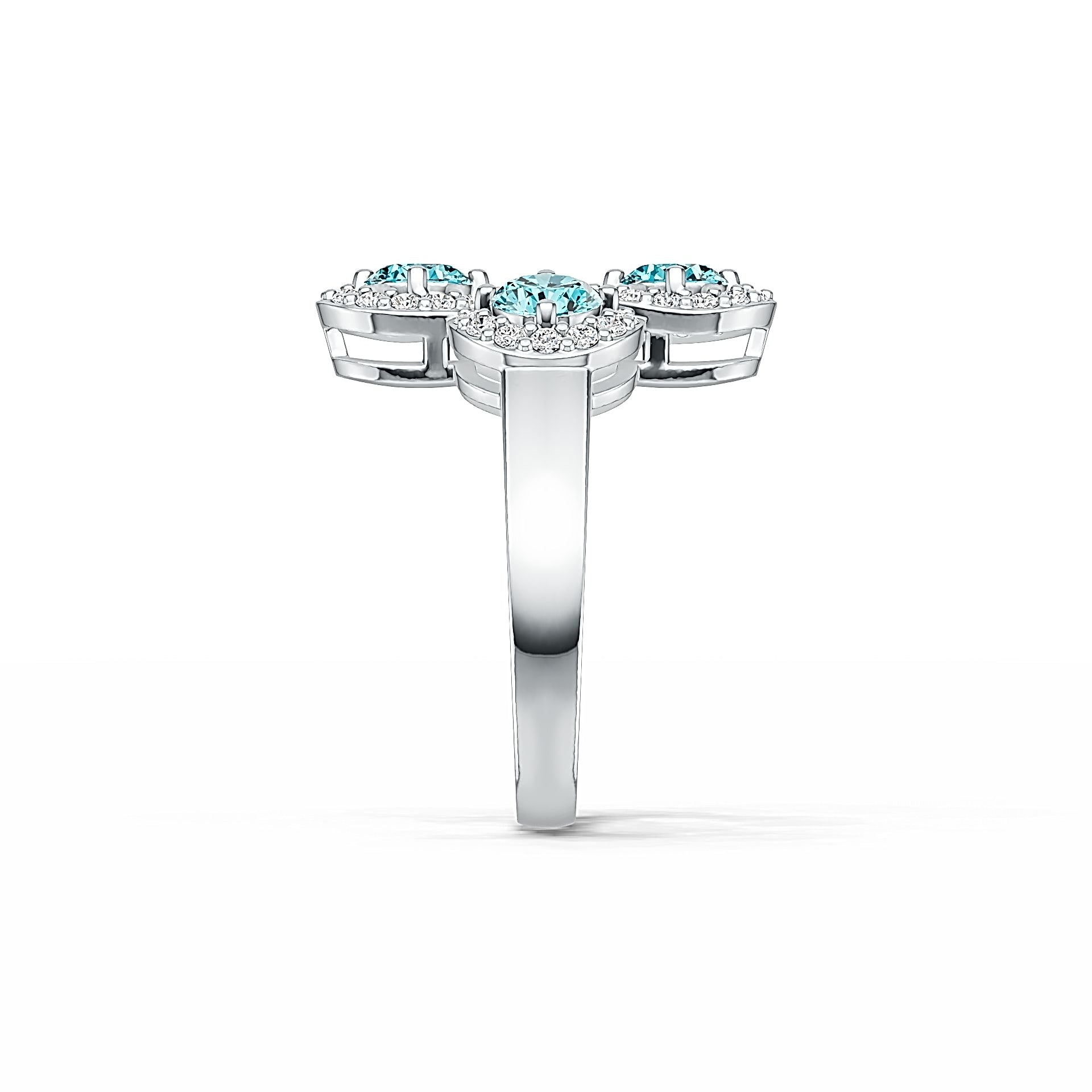 Sterling Silver Semi Mount Ring Setting Round RD 5x5mm DHJ