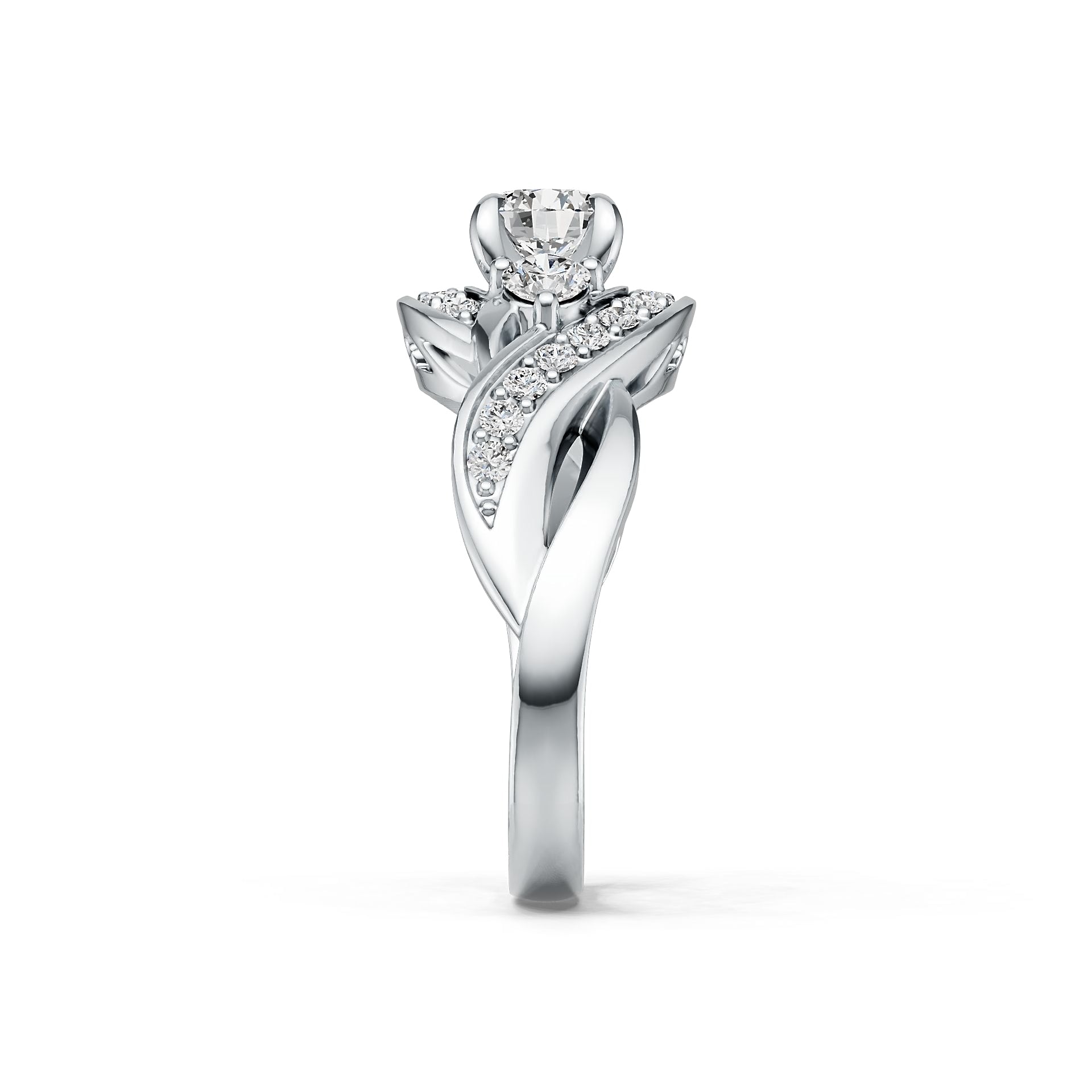 Sterling Silver Semi Mount Ring Setting Round RD 5X5mm Twist Syzjewelry