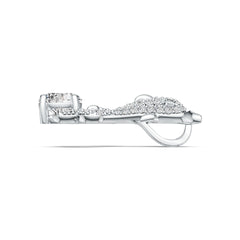 Sterling Silver Semi Mount Pendant Setting Round RD 8x8mm DHJ