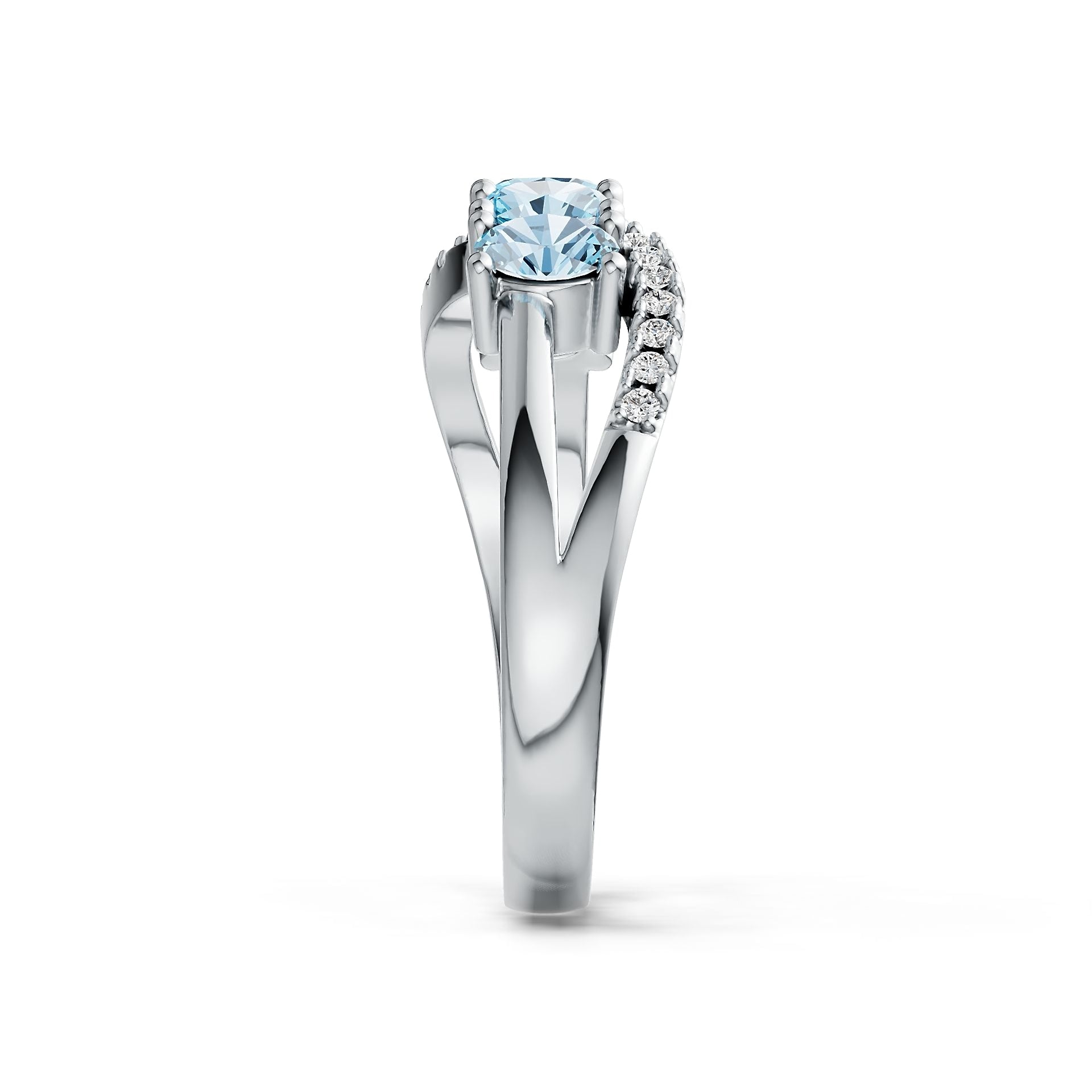 Sterling Silver Semi Mount Ring Setting Oval OV 4X3mm Syzjewelry