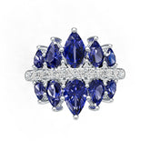 Sterling Silver Semi Mount Ring Setting Pear Pe DHJ