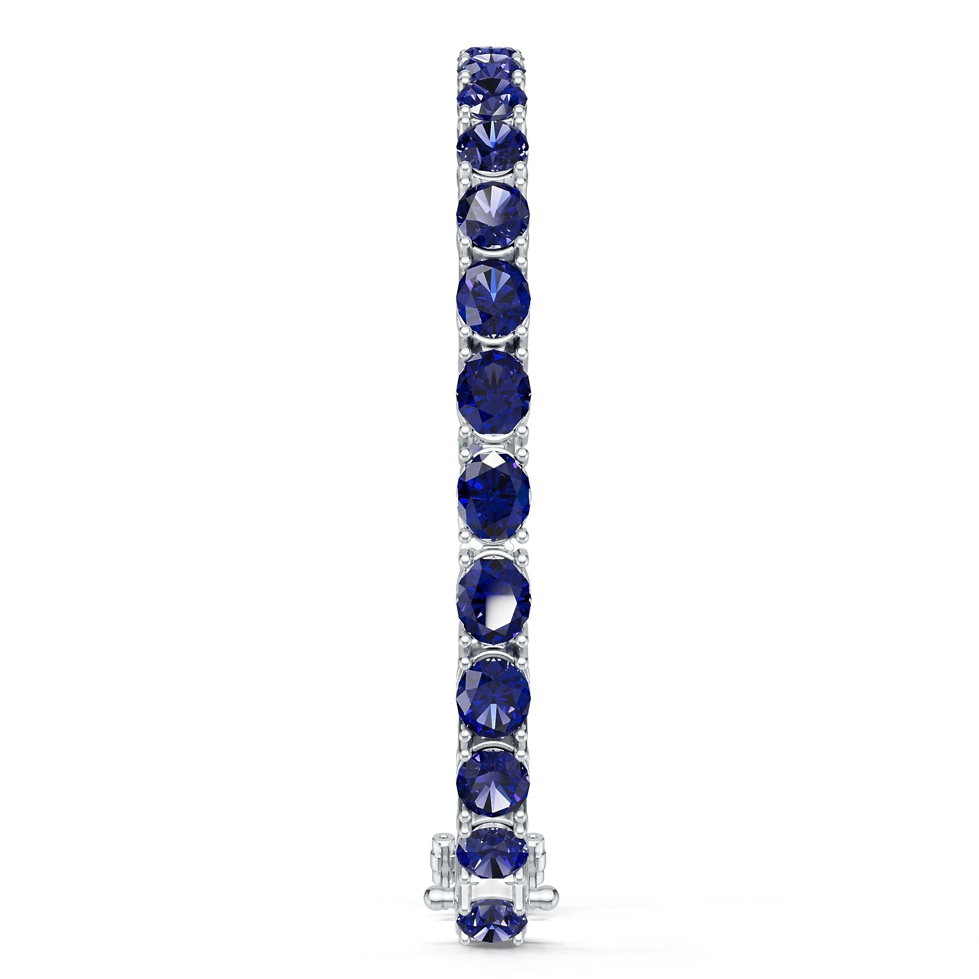 Platinum Semi Mount Bracelet Setting Round Ro 6x5mm Syz Jewelry
