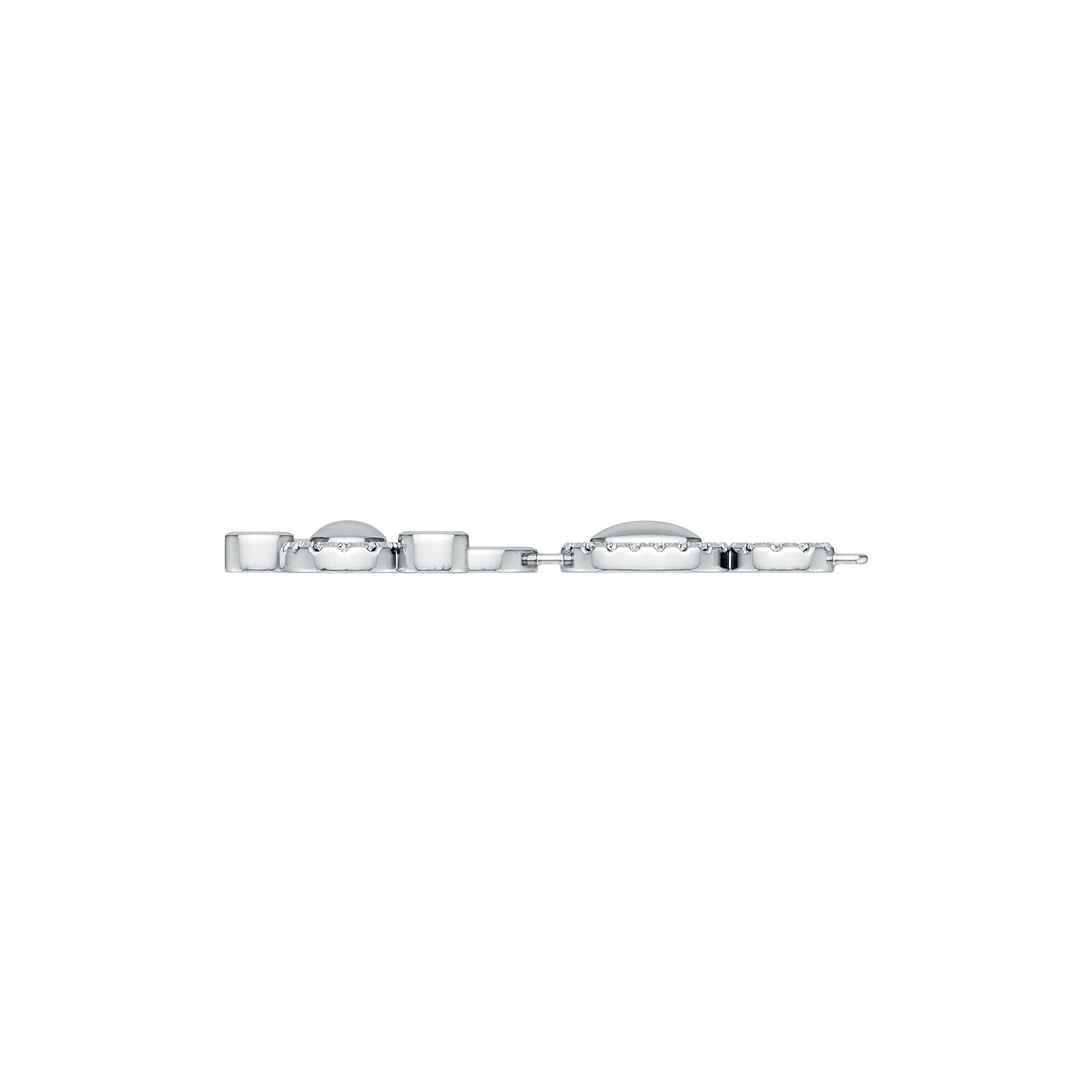Platinum Pendant Round Oval Shape Cluster Theme with or Moissanite Diamond Accent DHJ