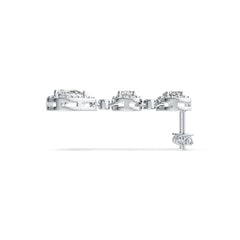 10K Gold Semi Mount Earrings Setting Pear PE 7X5mm CU 4X4mm OV 4X3mm Moissanite Accent DHJ