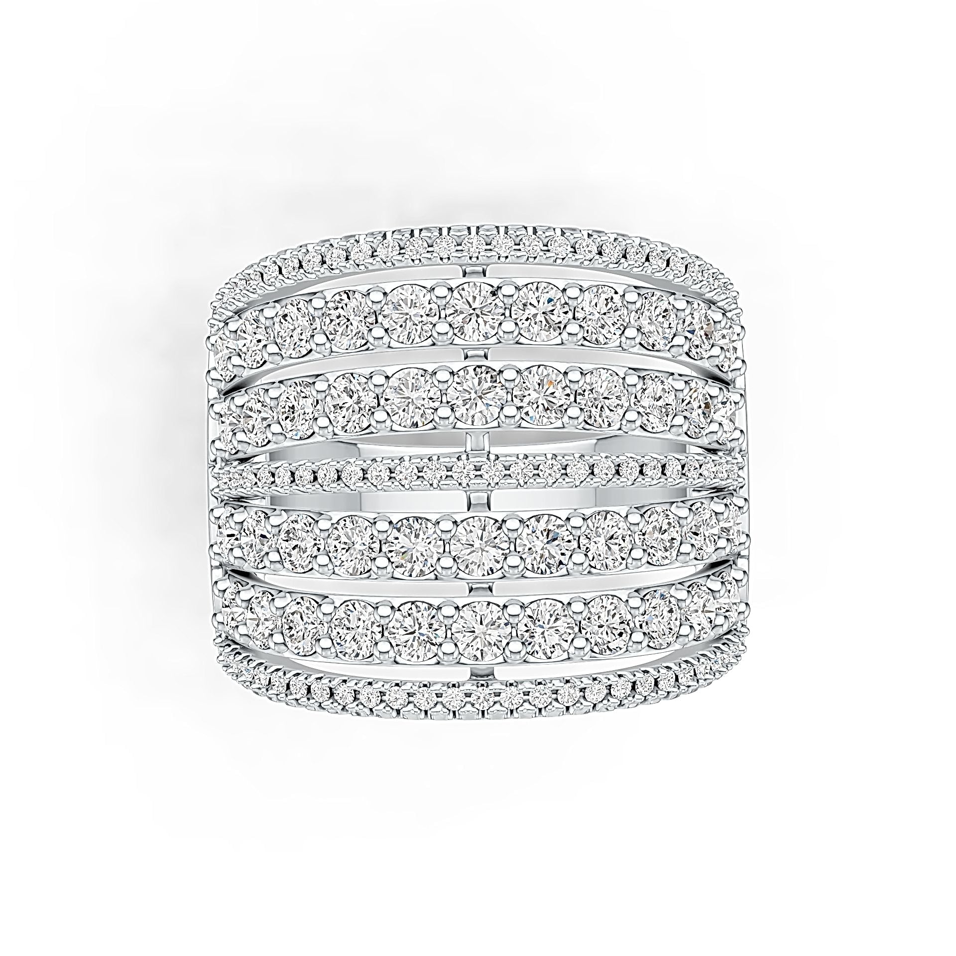 14K Gold Semi Mount Ring Setting Round RD 2.5mm Diamond Accent DHJ