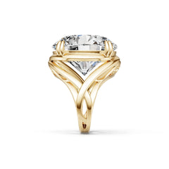 Sterling Silver Semi Mount Ring Setting Round RD 22X22mm Syzjewelry