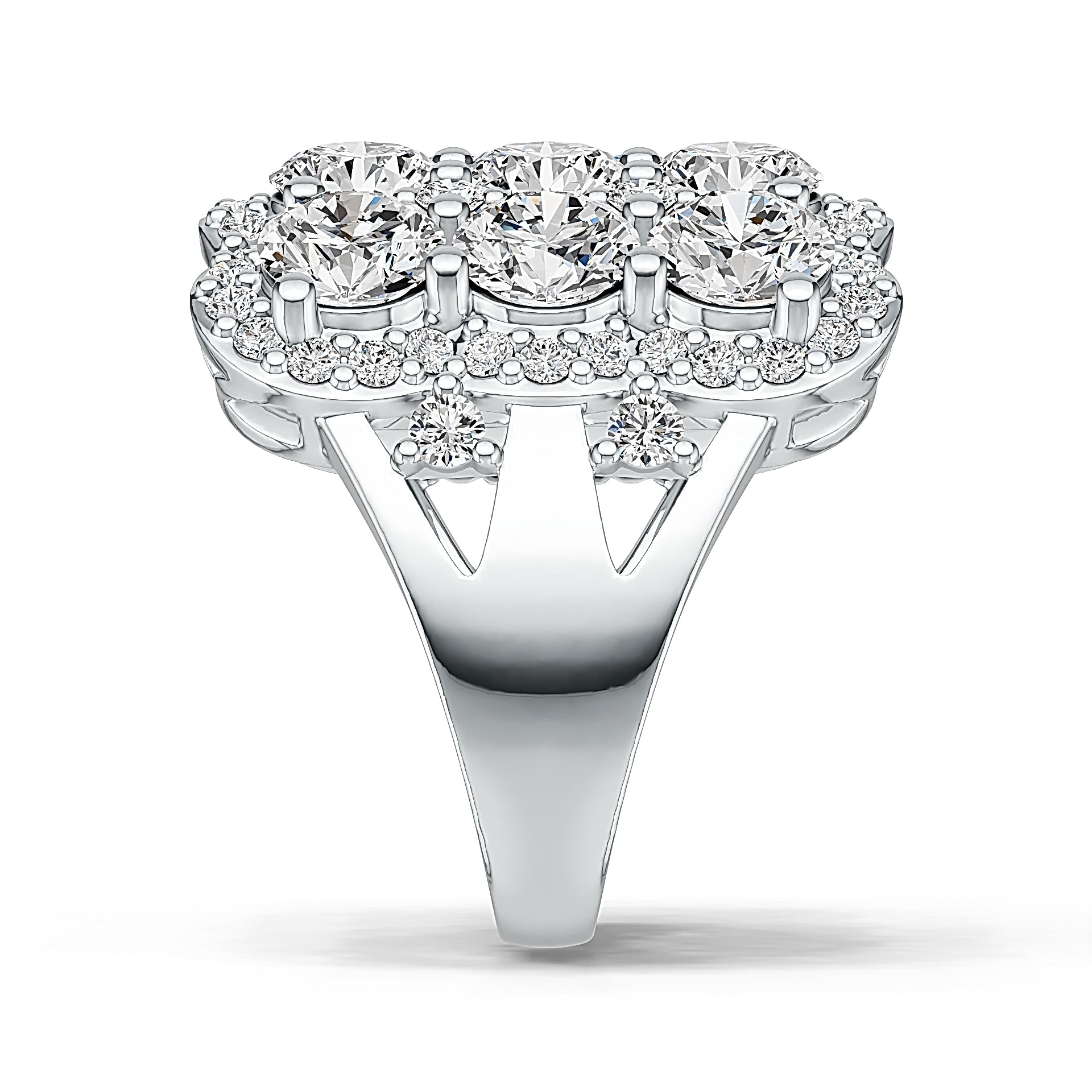 Sterling Silver Semi Mount Ring Setting Round RD 5x5mm DHJ