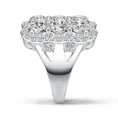 Sterling Silver Semi Mount Ring Setting Round RD 5x5mm DHJ