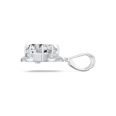 10K Gold Semi Mount Earrings Setting Pear PE 14X12mm Moissanite Accent DHJ