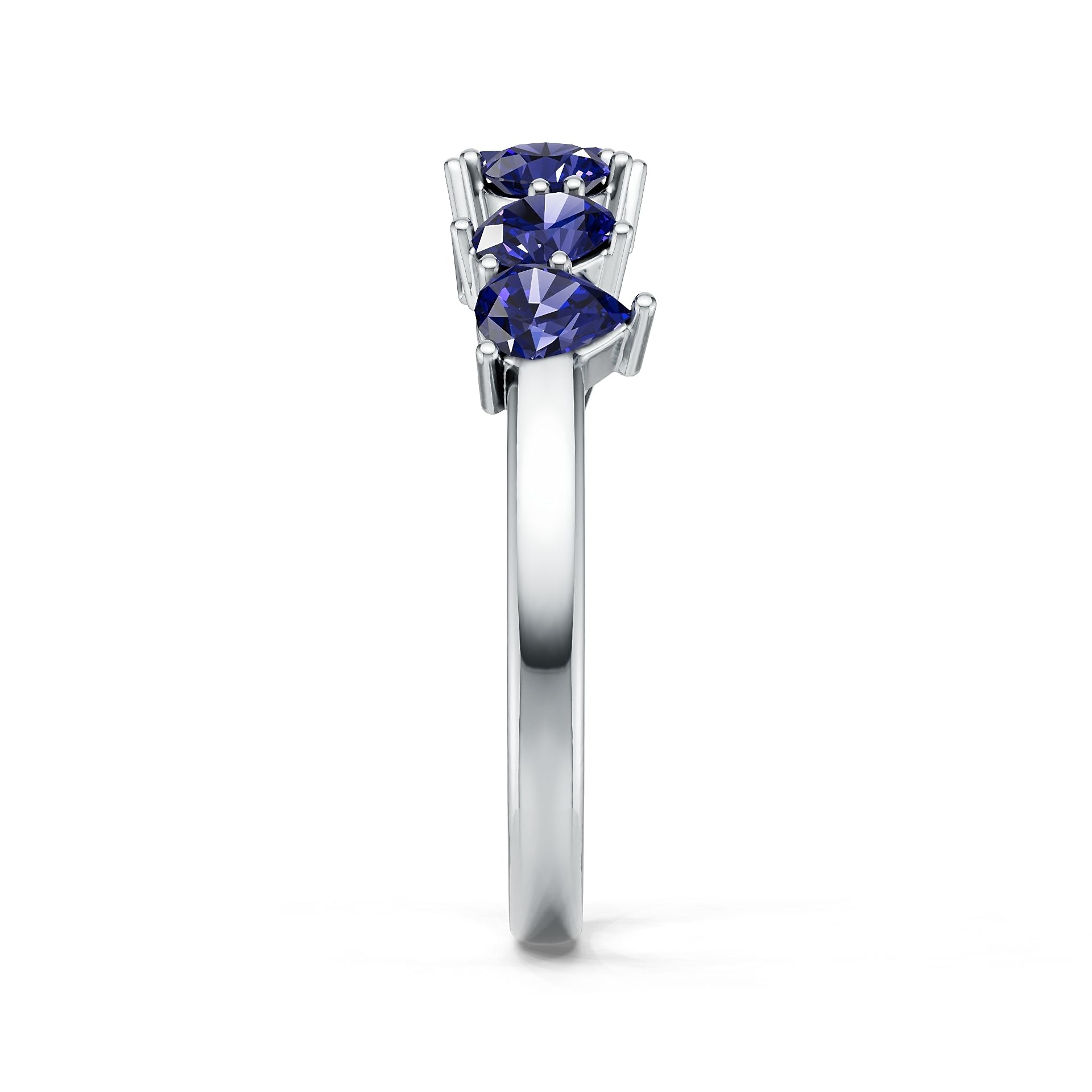 Platinum Semi Mount Ring Setting Baguette Ba 4x2mm Syz Jewelry