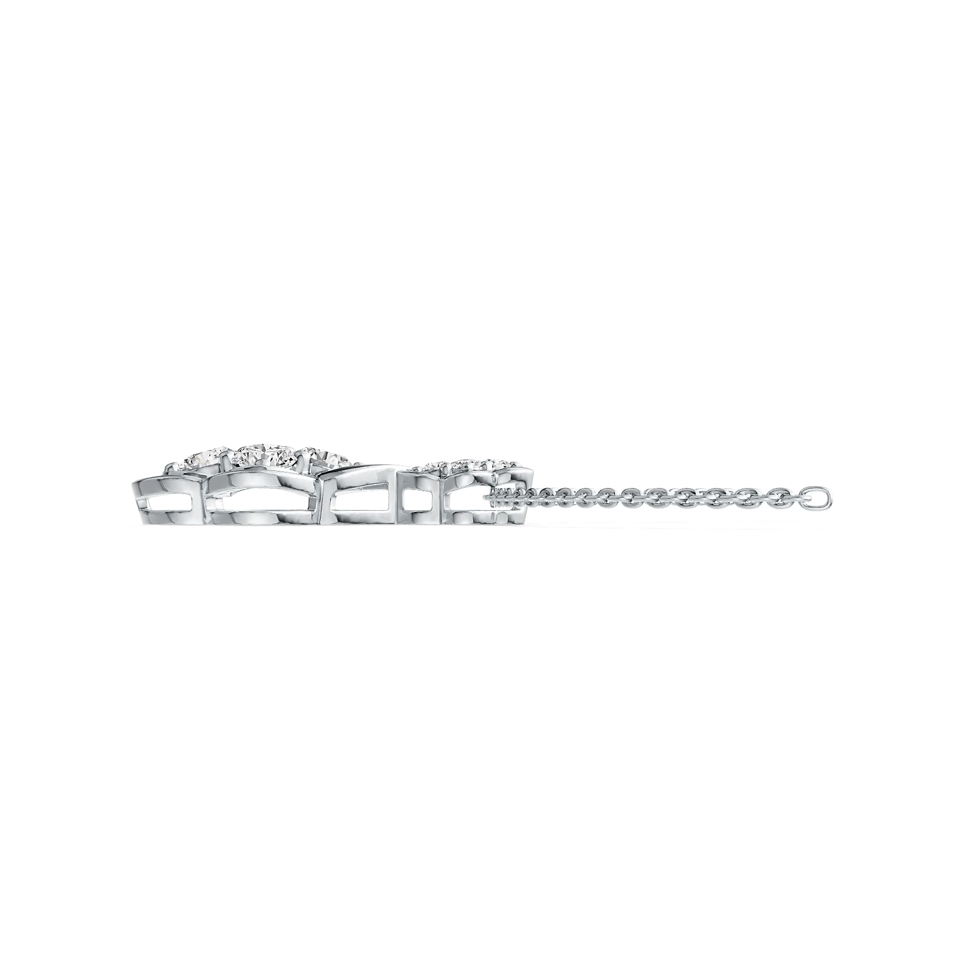 Sterling Silver Semi Mount Pendant Setting Round RD 4x4mm DHJ