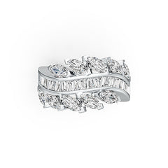 10K Gold Semi Mount Ring Setting Marquise MQ 6X3mm DHJ