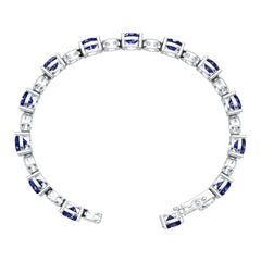 14K Gold Semi Mount Bracelet Setting Round RD 7x7mm Diamond Accent DHJ