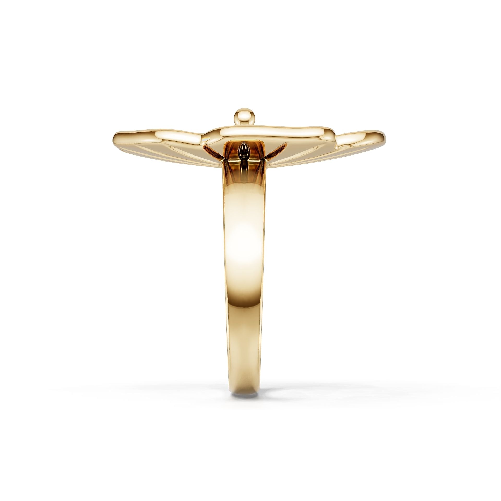 10K Gold Semi Mount Ring Setting Round Ro 6x6mm Syz Jewelry