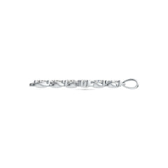 Platinum Semi Mount Pendant Setting Oval OV 5x3mm PE 5x3mm DHJ