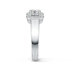 Sterling Silver Semi Mount Ring Setting Oval OV 5X3mm with White Topaz Syzjewelry