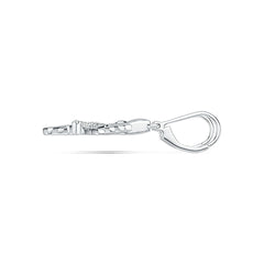 Sterling Silver Semi Mount Earrings Setting Round RD 1.5mm Angel Earrings DHJ