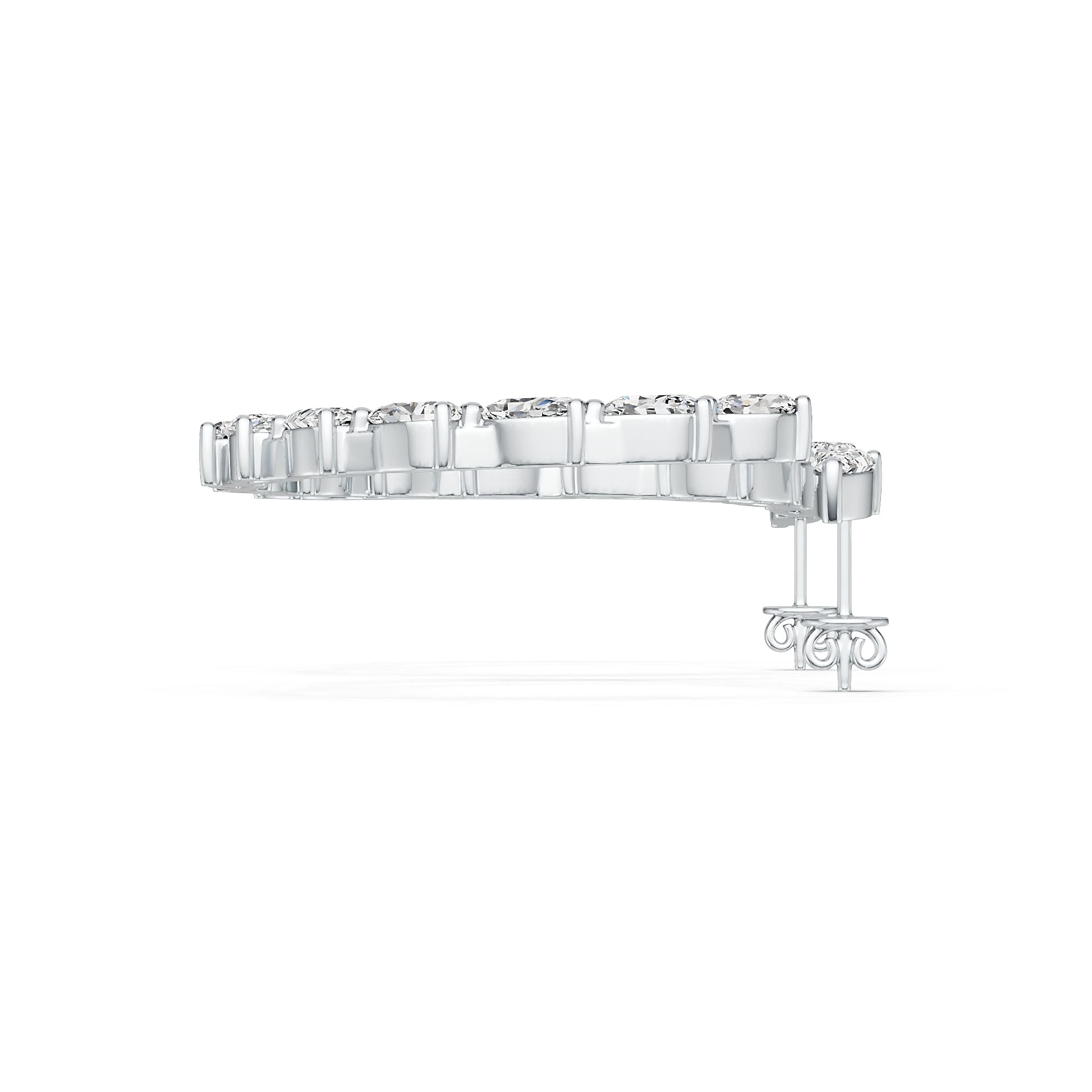 Sterling Silver Semi Mount Earrings Setting Pear PE 5X3mm DHJ