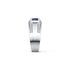 Men's Sterling Silver Semi Mount Ring Setting Oval OV 7x5mm Syzjewelry