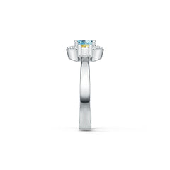 Sterling Silver Semi Mount Ring Setting RD 6x6mm OV 5x3mm DHJ