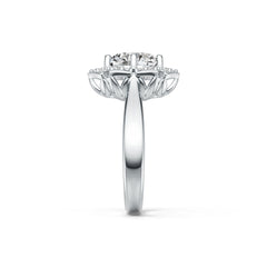 Sterling Silver Semi Mount Ring Setting Round RD 9.5mm DHJ