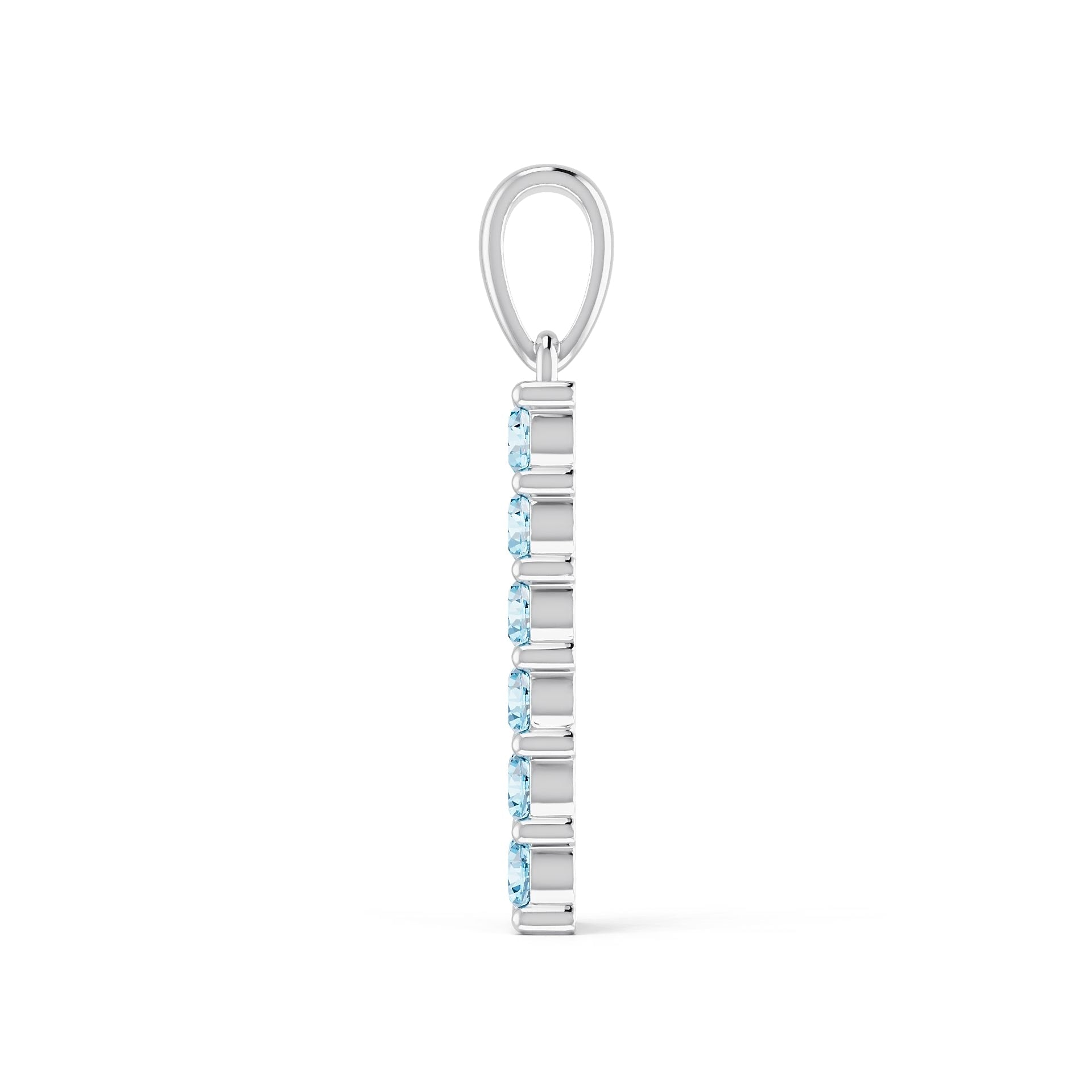 Sterling Silver Semi Mount Pendant Setting Round Ro 6x6mm Syz Jewelry