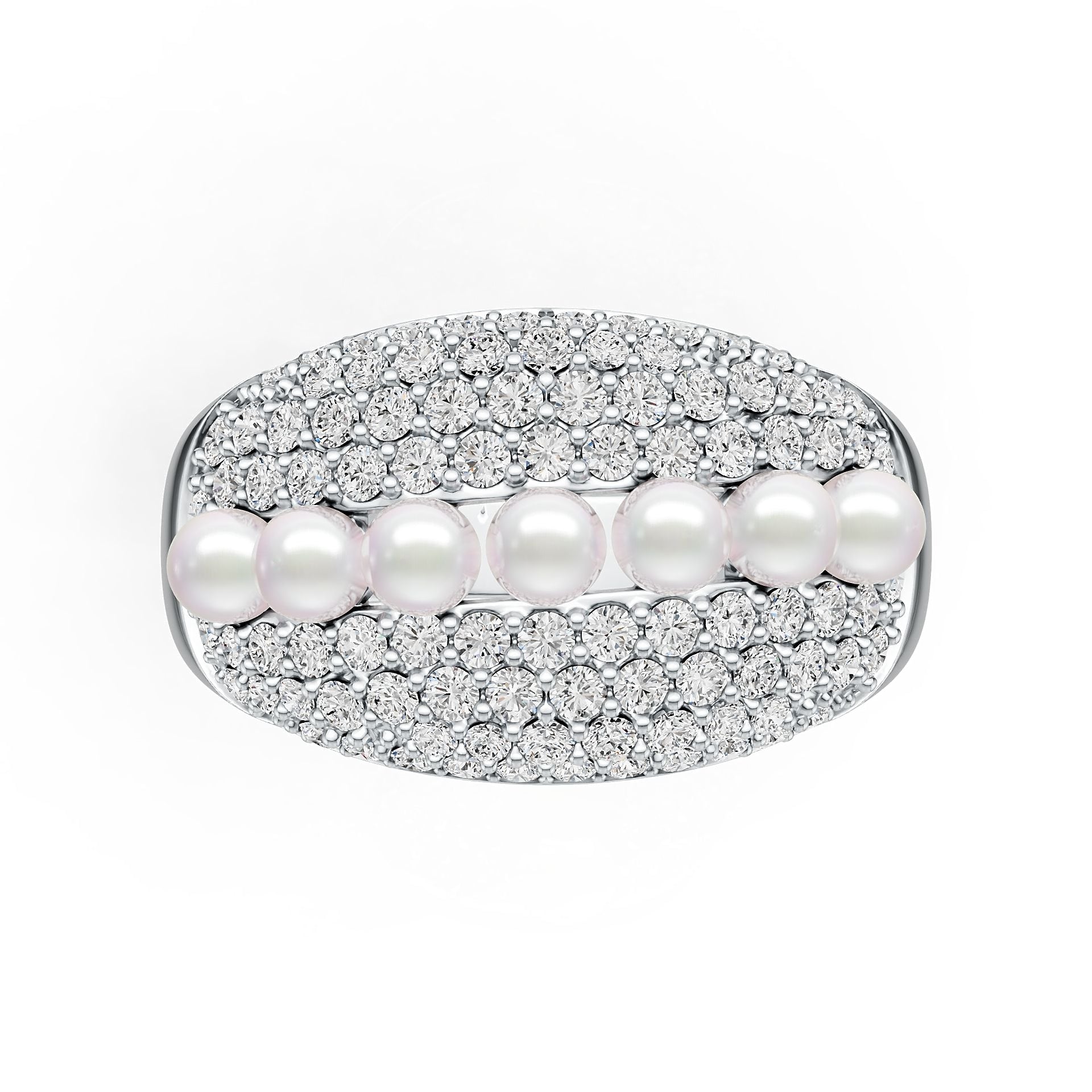 14K Gold Semi Mount Ring Setting Round RD 3x3mm Diamond Accent DHJ