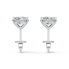 Sterling Silver Semi Mount Earrings Setting Cushion CU 7X7mm DHJ